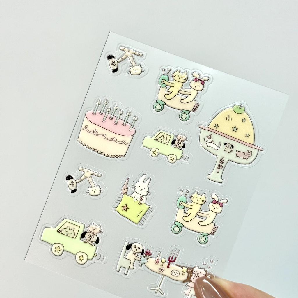 Jelly Ins Nail Art Stickers - Cute, Girly DIY Decor for Phones, iPads, and Computers