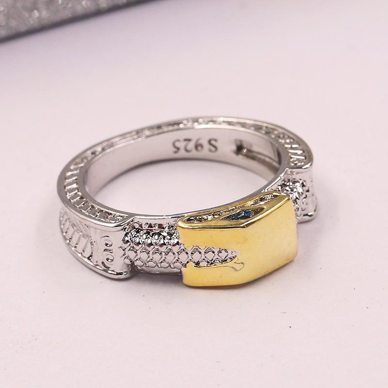 Винтажное кольцо с цирконом, уникальный стиль, хрустальное, серебряного и золотого цвета, обручальное кольцо, кольца для помолвки для женщин