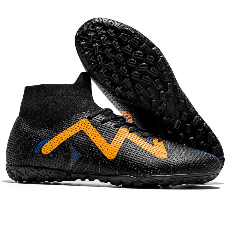 Football Shoes 35-45 High-top Football Boots Rubber Short Nail Youth Sports Shoes Football Training Shoes Artificial Lawn Men's Football Boots