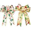 Painted Gold Bowknot Hanging Ornaments Ribbon Bow Christmas Christmas Decor Christmas Bowknot