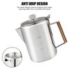 Кофеварка из нержавеющей стали со шкалой, кофейники в американском стиле для кемпинга и домашнего использования, емкость 9 чашек, кофеварка