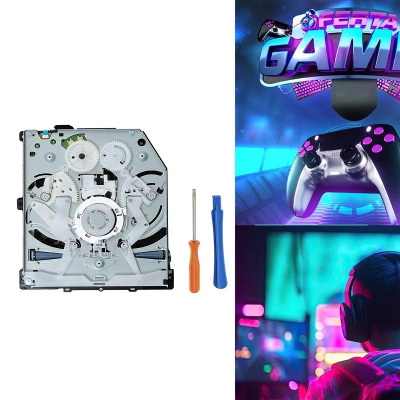 Replacement DVD Disk Drive with Opening Tool for KEM-490 CUH-1100 CUH-11XX Repair Disk Drive Game Accessory