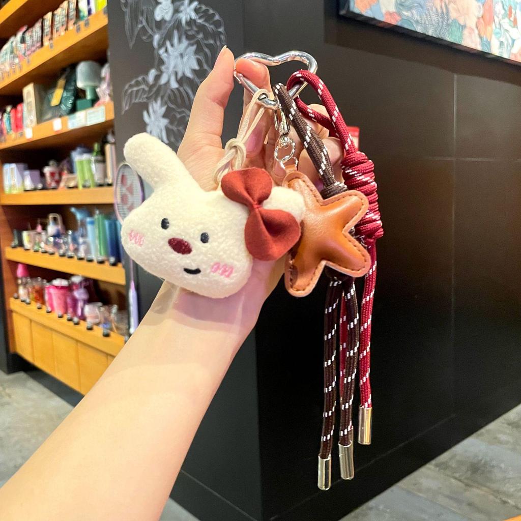 Брелок для ключей «Медведь из мультфильма» с пряжкой Love и ремешком на руку