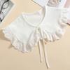 Elegant Detachable Collar Sweet Ruffled Shawl Fashion Blouse Shoulders Fake Collar  All Matching