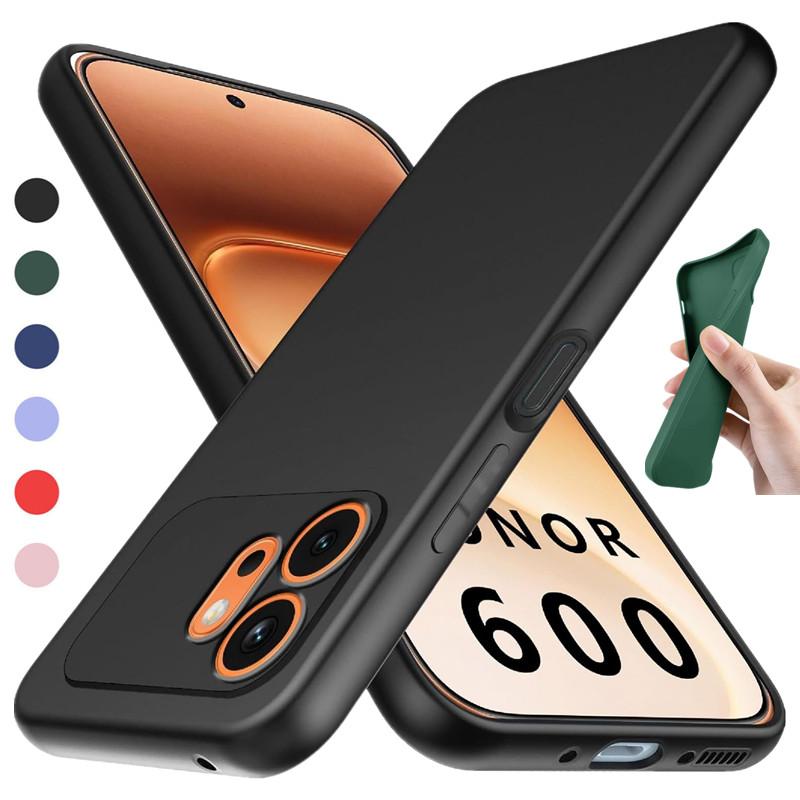 Гибкий чехол из жидкого силикона для Honor 600 Pro 600 Lite, защитная крышка, цветные TPU Fundas Coque Capa