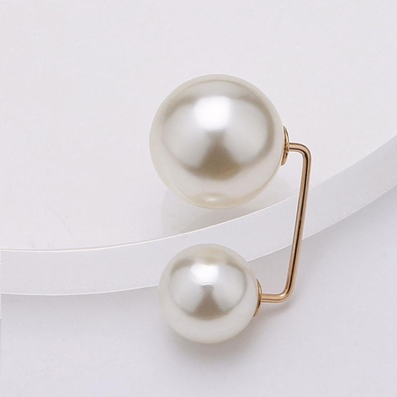 Pearl Brooch Pins For Women Safety Pins Neck Button Fashion Waist Pins For Dress Shrink Waist Circumferences