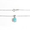 Роскошное ожерелье-подвеска из стерлингового серебра 925 пробы с натуральным амазонитом овальной формы 7*9 мм, изысканное ювелирное украшение для женского банкета и вечеринки, подарки