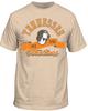 Мужская футболка с коротким рукавом Tennessee Volunteers Хаки Старый Дымящийся Пес