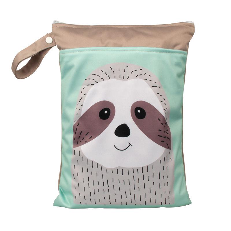 Новая водонепроницаемая сумка для подгузников двойного назначения 25x35 с двойной молнией