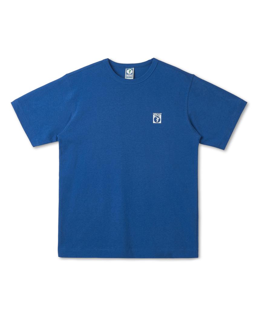 DISCUS ATHLETIC Heavyweight Regular Fit Small Logo T-Shirt Classic Blue