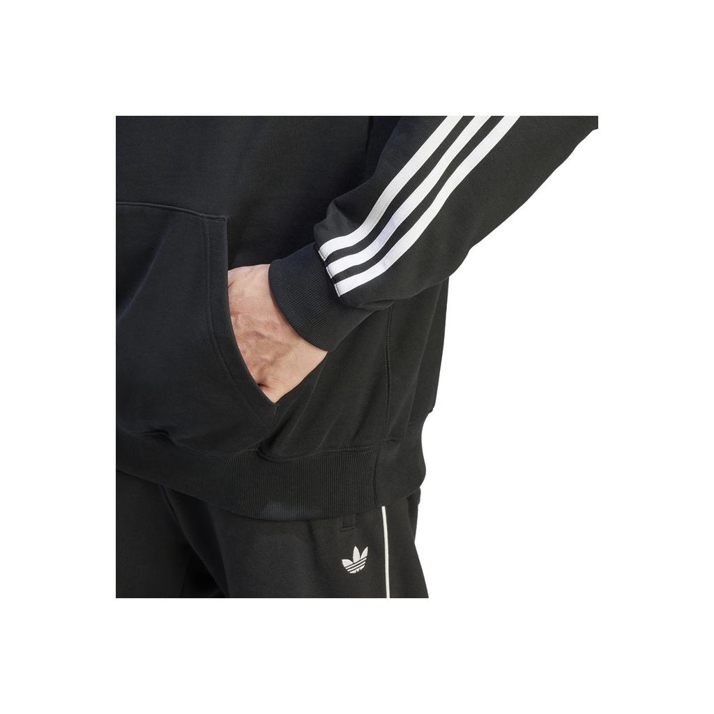 Adidas Оригинальные цветные блоки повседневные толстовки с длинным рукавом мужские топы черные IW3648