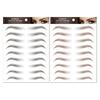 2 Sheets Waterproof Eyebrow Tattoo Stickers Hair-Like Natural Fake Eyebrows Makeup Accessories
