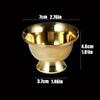 Чаша для питья из чистой меди, латунная, маленькая, благоприятная, тибетская, святая, креативная чашка для воды, чайная, золотистая, подарок для дома, декоративная, буддийская