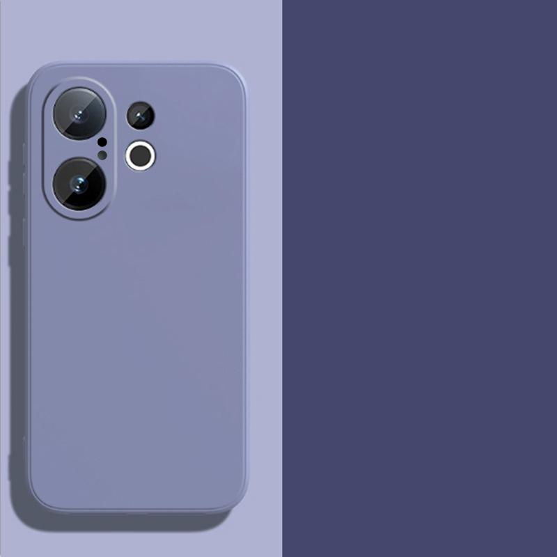 Для VIVO X200 FE Чехол Жидкий Силикон Чехол VIVO X200 FE Чехол TPU Однотонный Резиновый Защитный Чехол для Телефона VIVO X200 FE Чехол