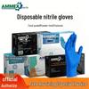 Durable Thickened Nitrile Gloves - Powder-Free, Solvent, Acid & Alkali Resistant for Lab Use