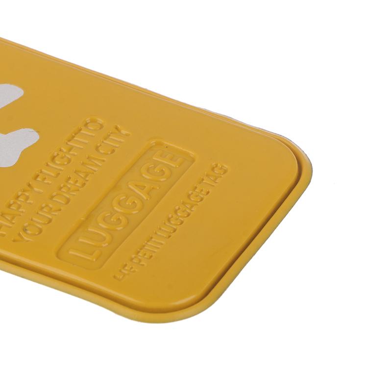 Симпатичные бирки для багажа, ремни для чемодана, идентификатор имени, адрес, бирки для багажа, бирки для самолета, ПВХ-аксессуары