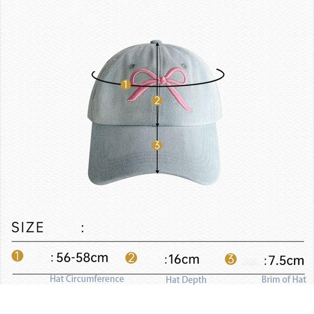 Регулируемые бейсболки с вышивкой бантиком, уличная шляпа от солнца, винтажная кепка с козырьком, женские, для девочек