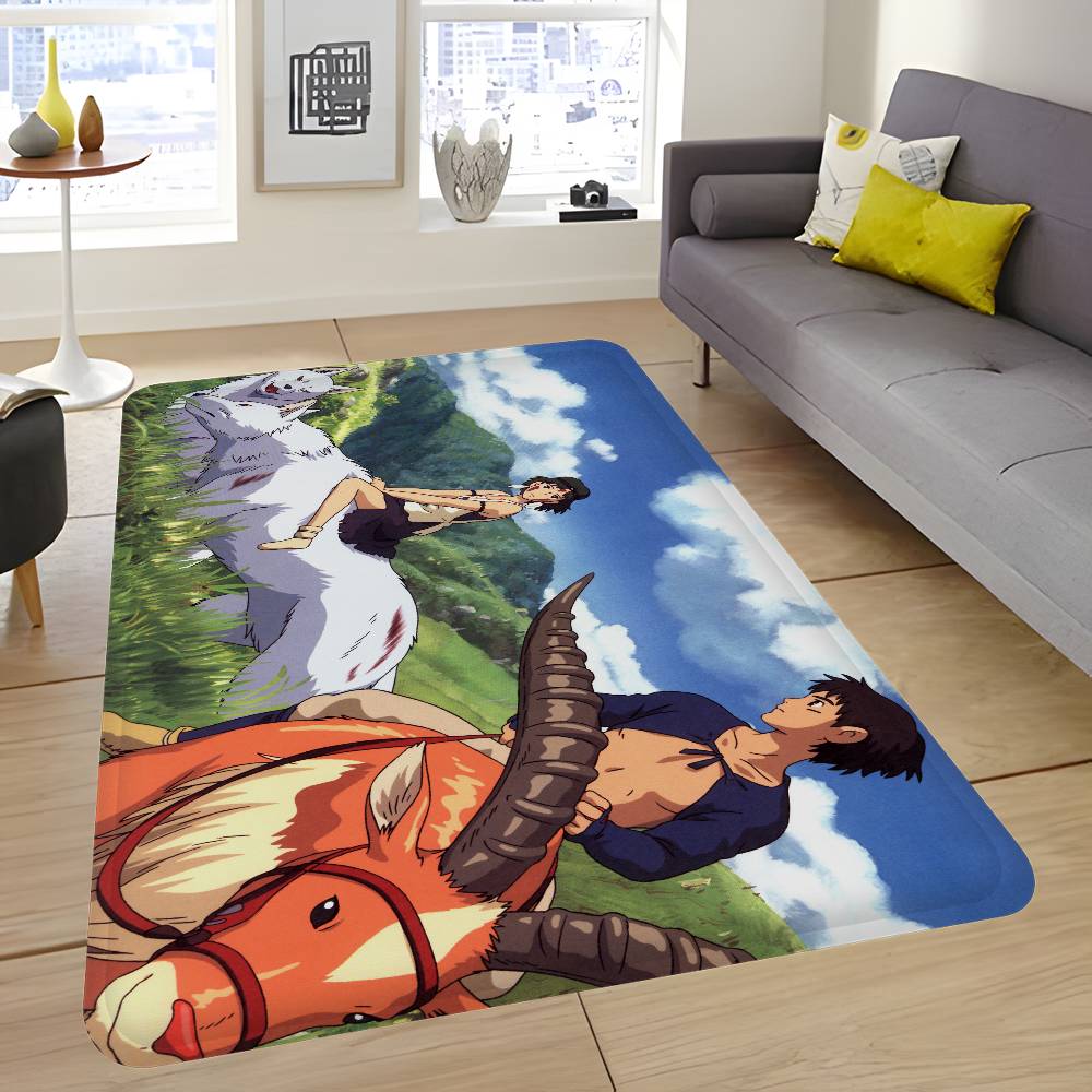 Аниме Фильм П-Принцесса М-Мононоке Коврик для входной двери Скандинавский стиль Домашний придверный коврик Коврики для ванной-туалета Коврик для декора спальни Отеля