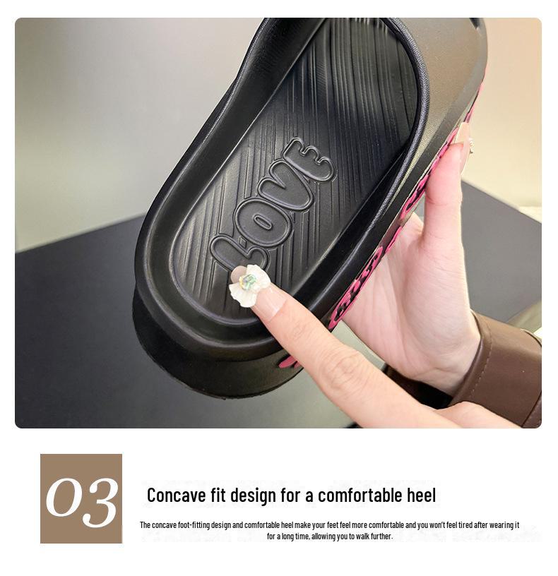 Женские тапочки из ЭВА на толстой подошве — милые, увеличивающие рост летние пляжные шлепанцы