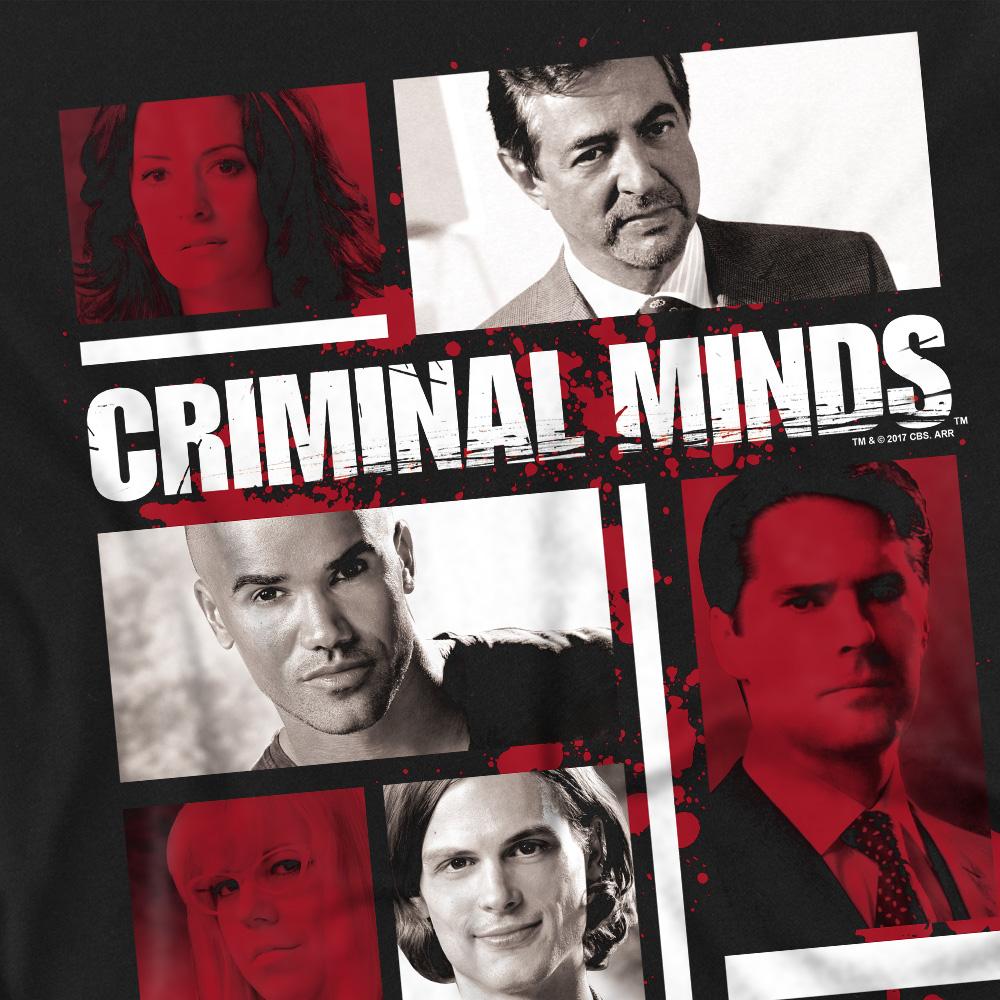 Criminal Minds Mens Character Boxes T-Shirt