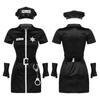 6Pcs/Set Women Police Costume Cosplay Uniform Cosplay