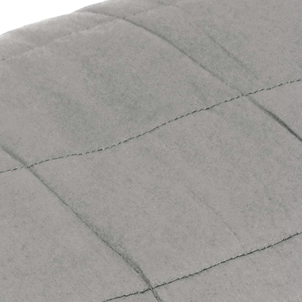 Утяжеленное одеяло Серое 120 x 180 см 5 кг Ткань