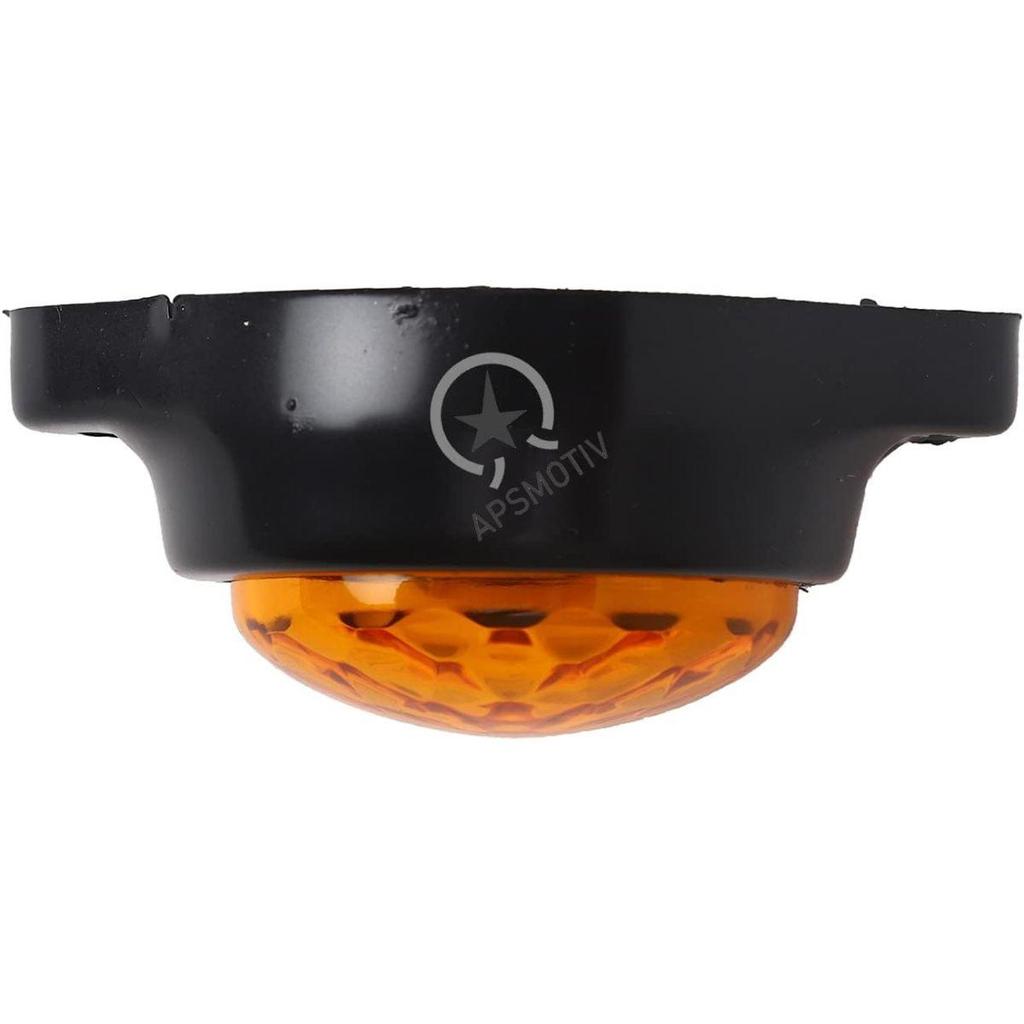 APSMOTIV Упаковка из 10 круглых янтарных светодиодных габаритных огней-кнопок для прицепа, сигнальная лампа, лодка, грузовик, пикап, автобус, 12 В постоянного тока