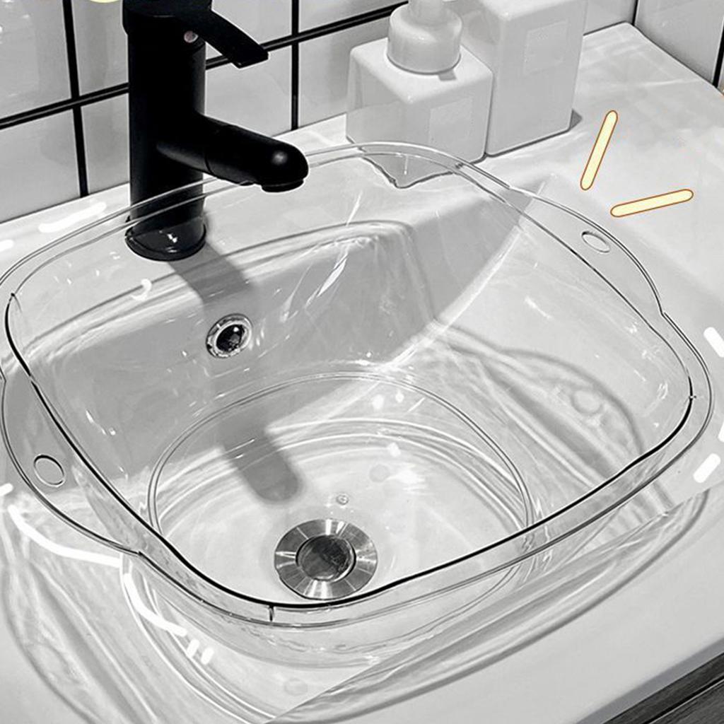 Прозрачная пластиковая раковина Многофункциональная Стильная Простая Стиль Утолщенная Прочная Прозрачная Лицо