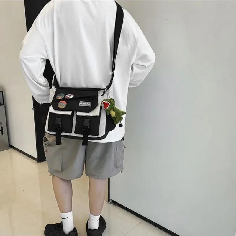 Harajuku мужские нейлоновые сумки через плечо для женщин сумка-мессенджер для девочек школьные сумки для книг молодежные холщовые сумки сумка на плечо Sac Bolsas