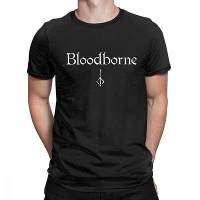 Мужская футболка Bloodborne Hunter Dark Souls Юмористическая 100-процентная хлопковая футболка Praise The Sun Game Одежда
