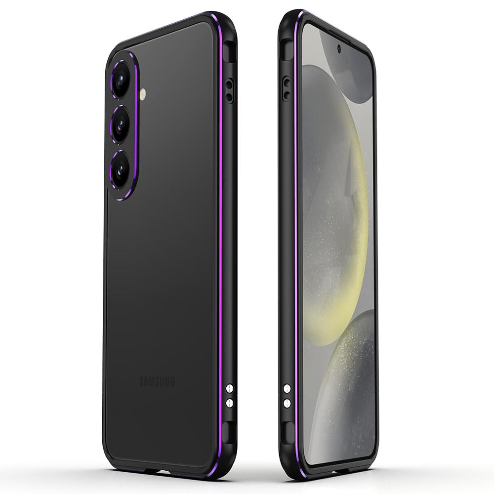 Бампер для Samsung Galaxy S24+ Металлическая рамка Конструкция без задней панели Чехол для телефона с защитой объектива камеры