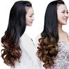 Женские длинные кудрявые волнистые полупарики термостойкие градиентного цвета премиального салонного стиля