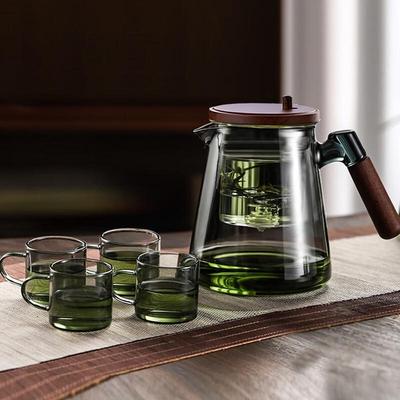Набор чайников Zhenqi Glass с инфузером и 4 чашками