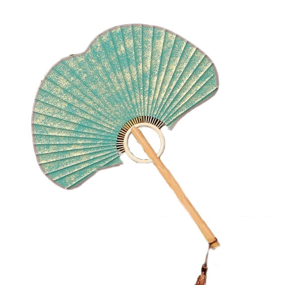 Бумажный Веер из рисовой бумаги Реквизит для фотографий Танцевальный веер Изысканный ручной веер