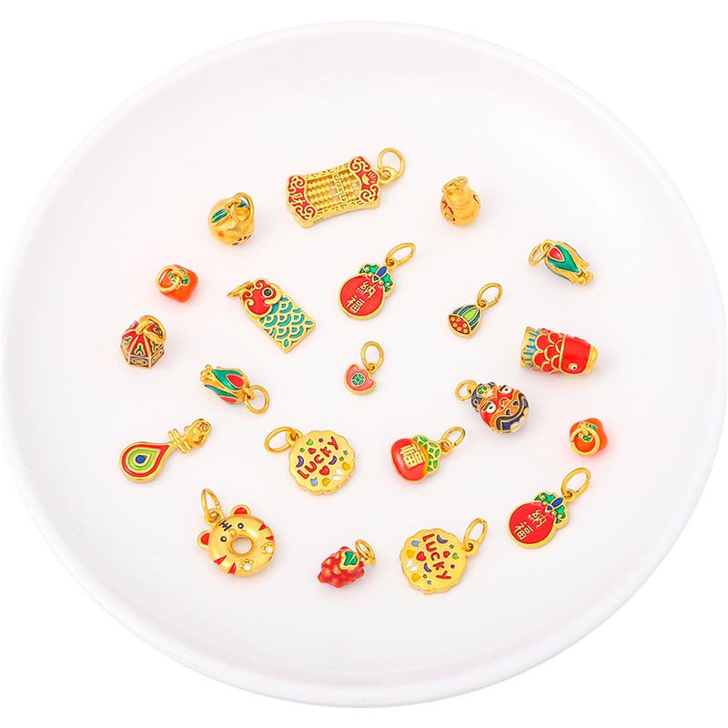 Эмалированная подвеска цвета песочного золота и меди с позолотой для рукоделия и изготовления украшений, 1 шт.