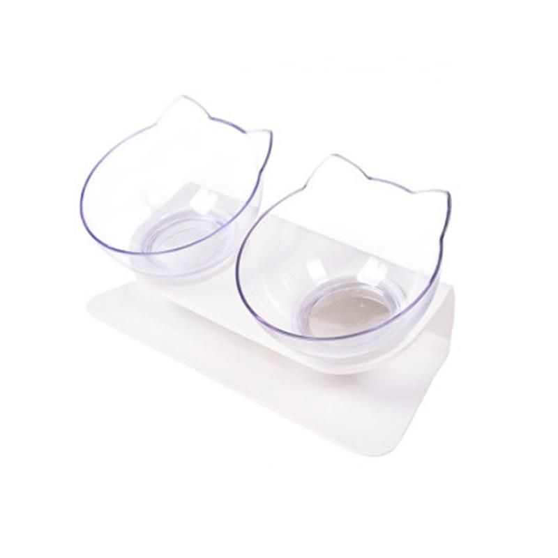 Миска для кошек, 1 шт., миска для кормления домашних животных, наклонная миска, зоотовары, миска для защиты шеи, двойная миска, миска для корма для домашних животных, миска для риса