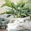 Nordic Retro Wallpaper Hand Painted Tropical Plants Leave Wall Mural Living Room Bedroom Wallpaper Home Decor Fresco
