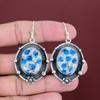 Серьги из яшмы K2, серьги из драгоценных камней ручной работы, серьги из стерлингового серебра 925 пробы, серьги из яшмы K2, висячие серьги, подарки для жены, ювелирные изделия из камня по рождению