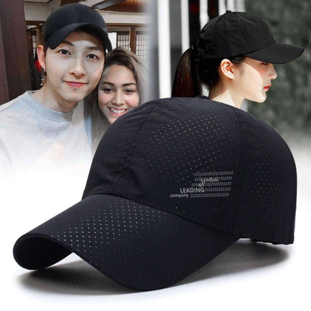UV Protection Men Baseball Cap Quick Dry Sports Cap Breathable Sunscreen Sun Hat  Female