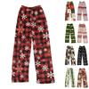 Children's Winter Pants Full Length Long Christmas Printed Pants
