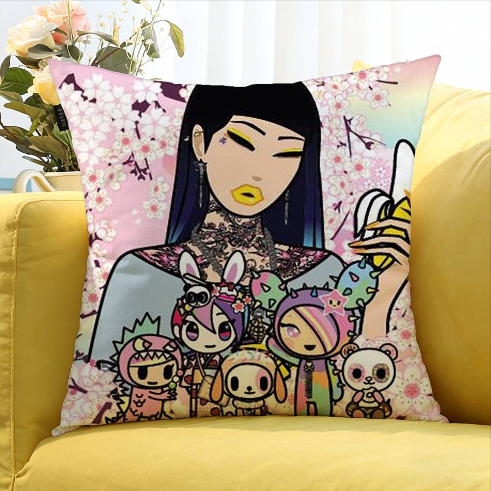 T-Tokidoki-S Various Sizes Square Pillow Case For Car Home Bedchamber Decor