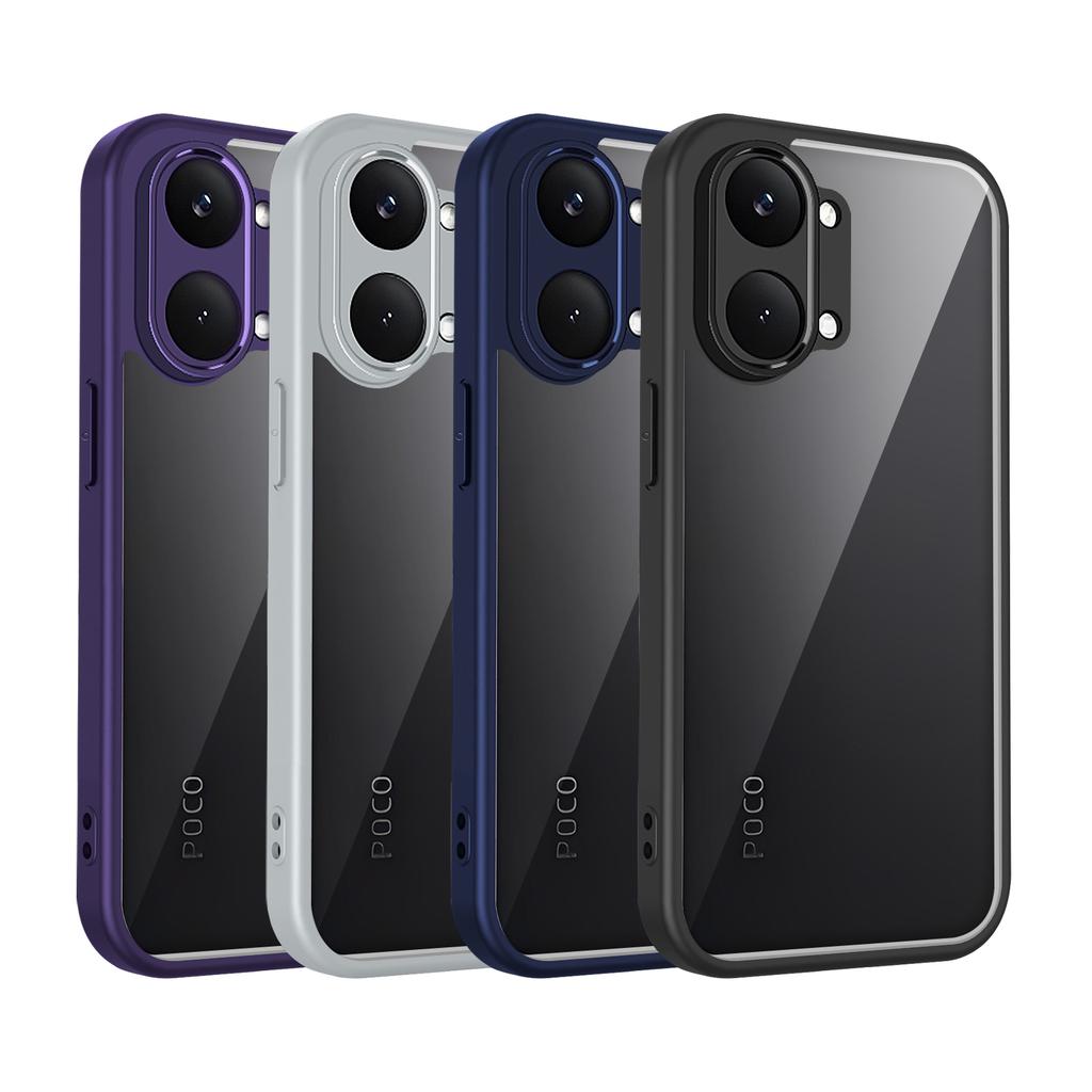Чехол для Poco X8 Pro Max Чехол для телефона Poco X8 Pro Чехол-бампер для Poco X8 Pro Max Силиконовый бампер с воздушной подушкой Прозрачная матовая задняя крышка Жесткий