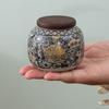 Керамическая традиционная китайская банка для чая, влагозащищенная банка для чайных листьев, банка для специй, чайная комната