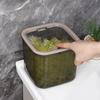 1pc acrylic transparent black elastic lid laundry gel bead bathroom jar bathroom organizer storage jar multifunctional storage