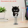 2D Acrylic Cat Bobblehead Bouncing Cat Decoration Cartoon Cat Ornament