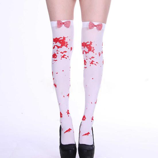 Длинные носки, аксессуары для костюмов ужасов, эластичные длинные носки для Хэллоуина, косплея, вечерние, для фестиваля