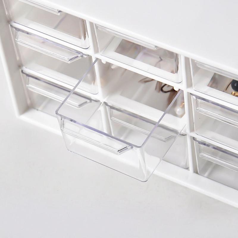 9 Grid Desktop Plastic Storage Box Jewelry Beads Drawers Beads Cosmetics Earrings Organizer Box | Storage Boxes and Containers