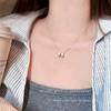 Elegant Pearl Pendant Necklace Women Minimalist Heart Charm Chain Titanium Steel With Gold Plating Lightweight
