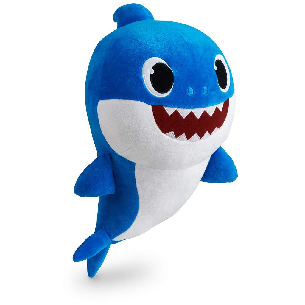 [Genuine] BS Plush Baby Shark (L) with Melody Daddy Shark 18" Plush Doll - Daddy Shark