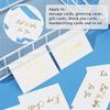Simple Design Wedding Party Gold Stamping White Greeting Card Handwriting Message Cards Thank You